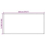 vidaXL Tapis de tente vert clair 250x550 cm PEHD