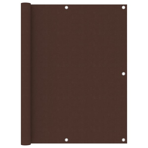 vidaXL Écran de balcon Marron 120x500 cm Tissu Oxford