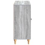 vidaXL Buffet Sonoma gris 89 x 34 5 x 80 cm Bois d'ingénierie