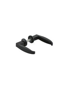 THIRARD - Paire de béquilles pour serrure à crochet de portail carré 7mm adaptateur carré 8 mm noir - THIRARD