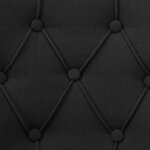 vidaXL Chaises à manger lot de 4 noir tissu