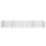 vidaXL Lit surélevé à gabion Acier 360x90x50 cm
