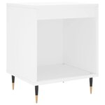 vidaXL Table de chevet Blanc 40x35x50 cm Bois d’ingénierie