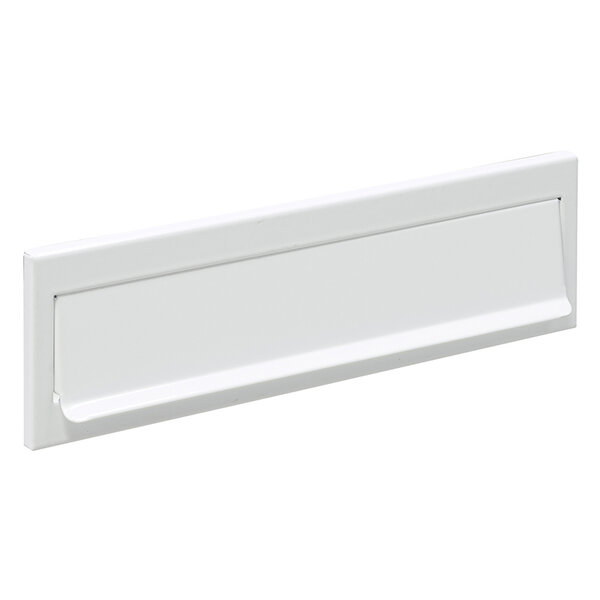 Entrée de boîte aux lettres en acier pour porte  mur  C-603  23 x 3 cm  Blanc