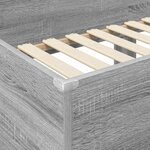 vidaXL Lit Superposé pour Enfants Gris Sonoma 100 x 200 cm