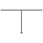 vidaXL Auvent automatique capteur de vent et LED 400x300 cm Anthracite