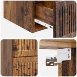 vidaXL Cabinet de chevet mural Bois ancien 33 x 34 5 x 40 cm