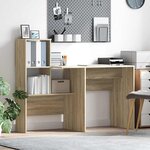 vidaXL Bureau Chêne Sonoma 131 5 x 50 x 106 5 cm Bois d'ingénierie