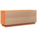 vidaXL Armoire à chaussures cire marron 110x34x45 cm bois pin massif