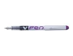 Stylo Plume Jetable V-Pen Effaçable Pointe moyenne Violet PILOT