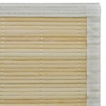 vidaXL Tapis en bambou naturel à latte rectangulaire 80 x 300 cm