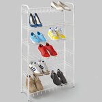 Metaltex Étagère à chaussures à 6 niveaux Shoe 6 Blanc