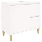 vidaXL Armoire de salle de bain blanc 65x33x60 cm bois d'ingénierie