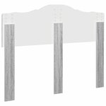 vidaXL Tête de lit Gris Sonoma 135 cm Bois d'ingénierie