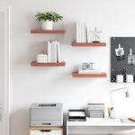 vidaXL Étagère Murale 4 Pièces Rouge 40 x 23 5 x 4 cm Bois d'ingénierie