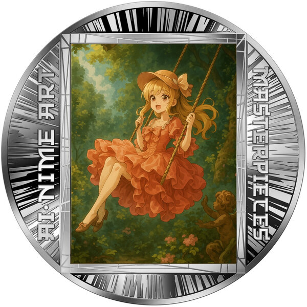 Monnaie SWING Ai-nime Art Masterpieces Argent 500 Francs Cameroon 2025