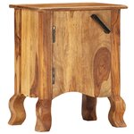 vidaXL Table de chevet 40 x 30 x 50 cm Bois massif