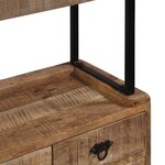 vidaXL Buffet avec étagères Bois de manguier massif 120 x 35 x 200 cm