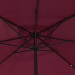 Parasol carré vidaXL 295x245 cm Bordeaux