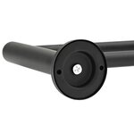 vidaXL Porte-serviettes Noir 61 x 14.5 x 5 cm Acier inoxydable