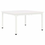 vidaXL Table basse Blanc 80 x 80 x 45 cm Bois de pin massif