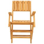 vidaXL Chaises de jardin pliantes lot de 6 55x61x90cm bois massif teck