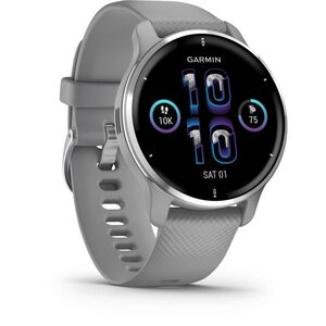 Montre de sport connectée - GARMIN Venu 2 Plus - Gris Silver