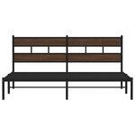vidaXL Cadre de lit sans matelas avec tête de lit 180x200 cm