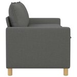 vidaXL Canapé Gris foncé 156 x 81 x 87 5 cm Tissu