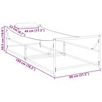 vidaXL Transat Anthracite 200 x 74 x 73 cm Textilène  acier