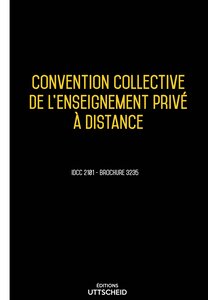 Convention collective de l'enseignement privé à distance 2024 - Brochure 3235 + grille de Salaire UTTSCHEID
