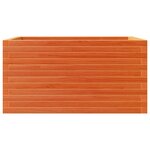 vidaXL Jardinière cire marron 90x60x46 cm bois de pin massif
