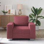 vidaXL Canapé Bordeaux 100 x 77 x 82 cm tissu