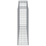 vidaXL Paniers à gabions arqués 10 Pièces 300x50x160/180 cm fer galvanisé