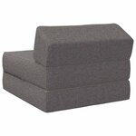 vidaXL Canapé-lit pliable Gris clair 60 x 70 x 41 cm Tissu