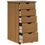 vidaXL Armoire Marron miel 34 x 39 x 61 5 cm Bois de Pin Massif