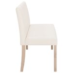 vidaXL Banc 139 5 cm Crème Similicuir