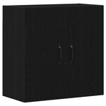 vidaXL Armoire murale en chêne noir 60 x 31 x 60 cm Bois d'ingénierie