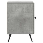vidaXL Cabinet de chevet 2 Pièces Gris béton 43 x 34 5 x 50 cm