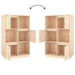 vidaXL Buffet haut 74x35x117 cm Bois massif de pin