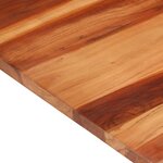 vidaXL Dessus de table bois massif d'acacia 25-27 mm 60x80 cm