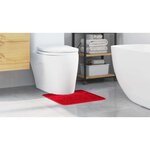 vidaXL Tapis de bain Rouge 50 x 50 cm Polypropylène