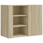 vidaXL Armoire murale chêne sonoma 75x35x60 cm bois d'ingénierie