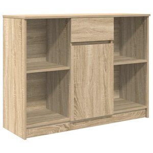 vidaXL Buffet avec tiroir chêne sonoma 101x35x76 cm bois d'ingénierie