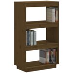 vidaXL Bibliothèque/Séparateur de pièce Marron miel 60x35x103 cm Pin