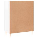 vidaXL Buffet Blanc brillant 69 5x34x90 cm Bois d'ingénierie