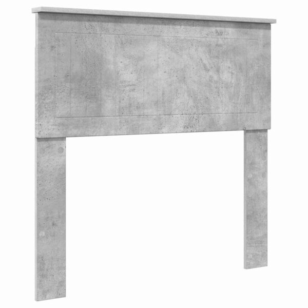 vidaXL Tête de lit avec tête de lit Gris béton 90 cm Bois d'ingénierie