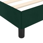 vidaXL Cadre de lit sans matelas vert foncé 160x200 cm velours
