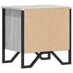 vidaXL Tables de chevet 2 Pièces sonoma gris 40x30x40 cm bois ingénierie