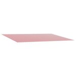 vidaXL Toile de rechange pour auvent Rouge et Blanc 600 × 350 cm